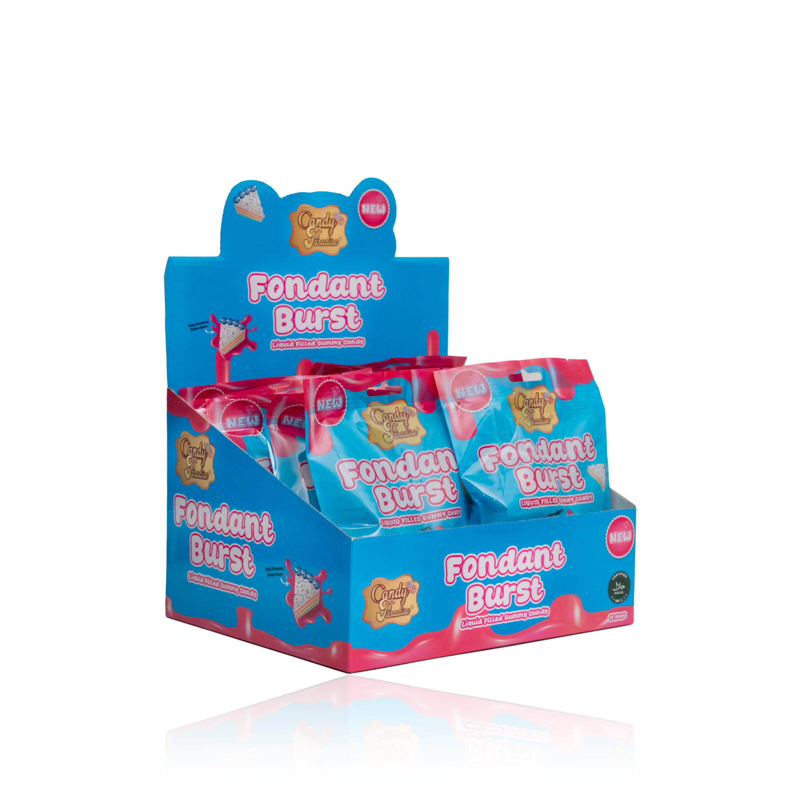 Candy Paradise Fondant Burst Liquid Filled Gummy Candy 12x72g - Image 2