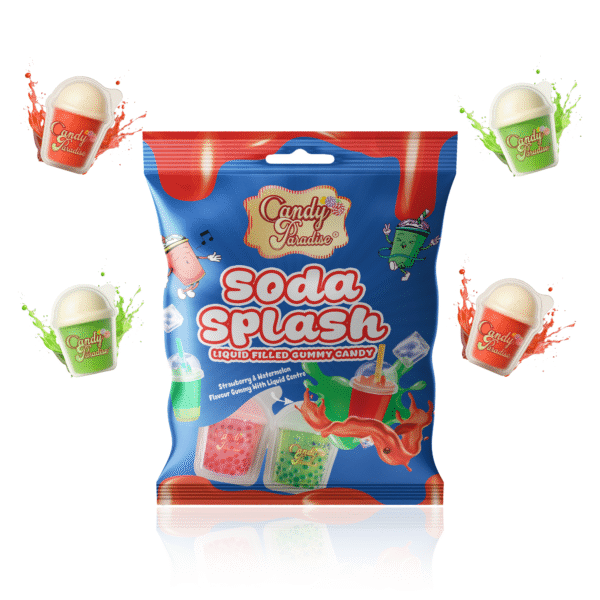 Candy Paradise Soda Splash Liquid Filled Gummy Candy 12x72g